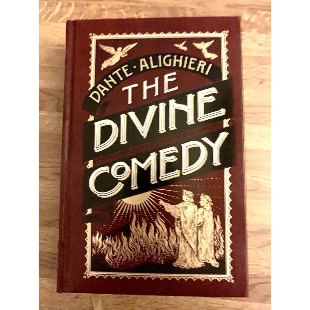 DIVINE COMEDY Dante Alighieri Gustave Dore Leather Bound Gilt Edge Ribbon Bookmk